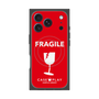プレミアムスクエアケース with MagSafe［ FRAGILE - Red ］