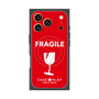 プレミアムスクエアケース with MagSafe［ FRAGILE - Red ］