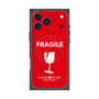 プレミアムスクエアケース with MagSafe［ FRAGILE - Red ］