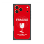 プレミアムスクエアケース with MagSafe［ FRAGILE - Red ］