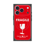 プレミアムスクエアケース with MagSafe［ FRAGILE - Red ］