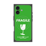プレミアムスクエアケース with MagSafe［ FRAGILE - Green ］