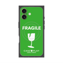 プレミアムスクエアケース with MagSafe［ FRAGILE - Green ］