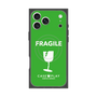 プレミアムスクエアケース with MagSafe［ FRAGILE - Green ］