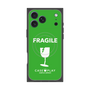 プレミアムスクエアケース with MagSafe［ FRAGILE - Green ］