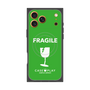 プレミアムスクエアケース with MagSafe［ FRAGILE - Green ］