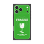 プレミアムスクエアケース with MagSafe［ FRAGILE - Green ］