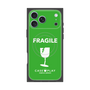 プレミアムスクエアケース with MagSafe［ FRAGILE - Green ］