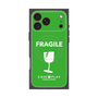 プレミアムスクエアケース with MagSafe［ FRAGILE - Green ］
