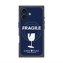 プレミアムスクエアケース with MagSafe［ FRAGILE - Navy ］