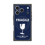 プレミアムスクエアケース with MagSafe［ FRAGILE - Navy ］
