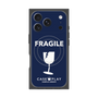 プレミアムスクエアケース with MagSafe［ FRAGILE - Navy ］