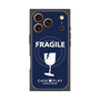 プレミアムスクエアケース with MagSafe［ FRAGILE - Navy ］