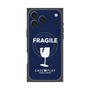 プレミアムスクエアケース with MagSafe［ FRAGILE - Navy ］