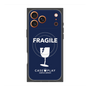 プレミアムスクエアケース with MagSafe［ FRAGILE - Navy ］