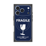 プレミアムスクエアケース with MagSafe［ FRAGILE - Navy ］