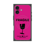 プレミアムスクエアケース with MagSafe［ FRAGILE - Pink ］