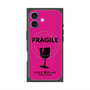 プレミアムスクエアケース with MagSafe［ FRAGILE - Pink ］