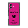 プレミアムスクエアケース with MagSafe［ FRAGILE - Pink ］
