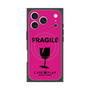 プレミアムスクエアケース with MagSafe［ FRAGILE - Pink ］