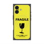 プレミアムスクエアケース with MagSafe［ FRAGILE - Yellow ］