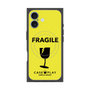 プレミアムスクエアケース with MagSafe［ FRAGILE - Yellow ］