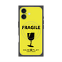 プレミアムスクエアケース with MagSafe［ FRAGILE - Yellow ］