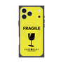 プレミアムスクエアケース with MagSafe［ FRAGILE - Yellow ］
