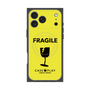 プレミアムスクエアケース with MagSafe［ FRAGILE - Yellow ］