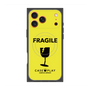 プレミアムスクエアケース with MagSafe［ FRAGILE - Yellow ］