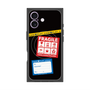 プレミアムスクエアケース with MagSafe［ FRAGILE Stickers - Black ］