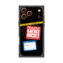 プレミアムスクエアケース with MagSafe［ FRAGILE Stickers - Black ］