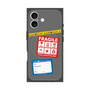 プレミアムスクエアケース with MagSafe［ FRAGILE Stickers - Gray ］