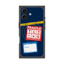 プレミアムスクエアケース with MagSafe［ FRAGILE Stickers - Navy ］