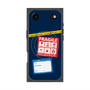 プレミアムスクエアケース with MagSafe［ FRAGILE Stickers - Navy ］
