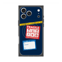 プレミアムスクエアケース with MagSafe［ FRAGILE Stickers - Navy ］