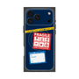 プレミアムスクエアケース with MagSafe［ FRAGILE Stickers - Navy ］