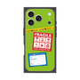 プレミアムスクエアケース with MagSafe［ FRAGILE Stickers - Green ］