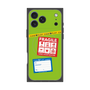 プレミアムスクエアケース with MagSafe［ FRAGILE Stickers - Green ］