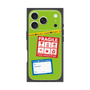 プレミアムスクエアケース with MagSafe［ FRAGILE Stickers - Green ］