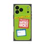 プレミアムスクエアケース with MagSafe［ FRAGILE Stickers - Green ］