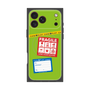プレミアムスクエアケース with MagSafe［ FRAGILE Stickers - Green ］