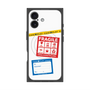 プレミアムスクエアケース with MagSafe［ FRAGILE Stickers - White ］