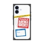 プレミアムスクエアケース with MagSafe［ FRAGILE Stickers - White ］