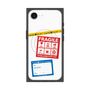 プレミアムスクエアケース with MagSafe［ FRAGILE Stickers - White ］