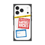 プレミアムスクエアケース with MagSafe［ FRAGILE Stickers - White ］