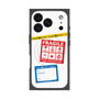 プレミアムスクエアケース with MagSafe［ FRAGILE Stickers - White ］