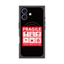 プレミアムスクエアケース with MagSafe［ FRAGILE Sticker - Black ］