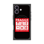 プレミアムスクエアケース with MagSafe［ FRAGILE Sticker - Black ］