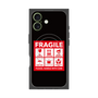 プレミアムスクエアケース with MagSafe［ FRAGILE Sticker - Black ］